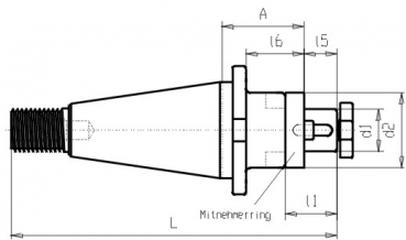 Skizze S20x2 Deckel - Kombi-Aufsteckfrserdorn SK40