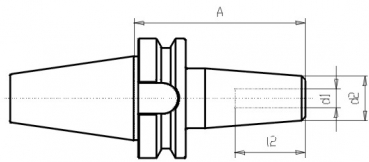 Skizze MAS-BT - Schrumpf-Futter BT50  G2,5 / 20.000 Umin