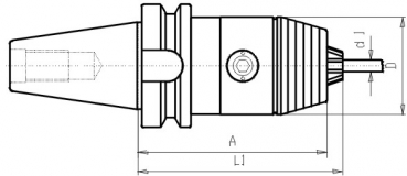 Skizze MAS-BT - Hoch-Przisions-Bohrfutter BT40