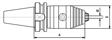 Skizze MAS-BT - Przisionsbohrfutter BT50